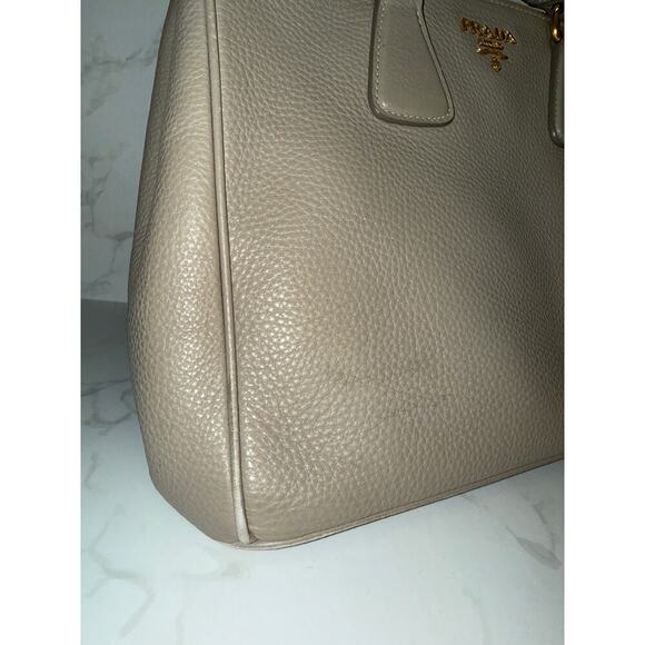 Prada Vitello Daino Double-Handle Tote in Talco - Picture 10 of 12